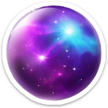 Nebula Gemstone Crystal Orb sticker