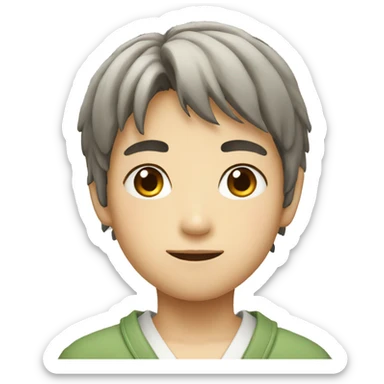 japanese boy sticker