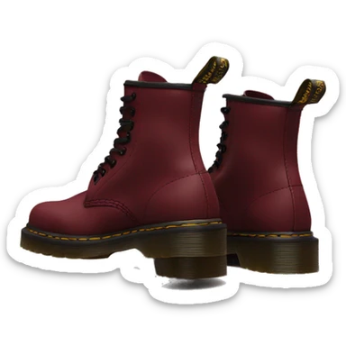 High Dr.martens in bordeaux red sticker