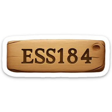 inscription on the board - est 1864 sticker