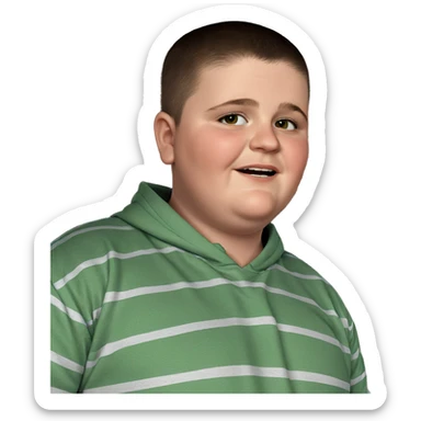 realistic meme of boy sticker