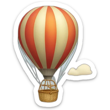 hot-air balloon sticker