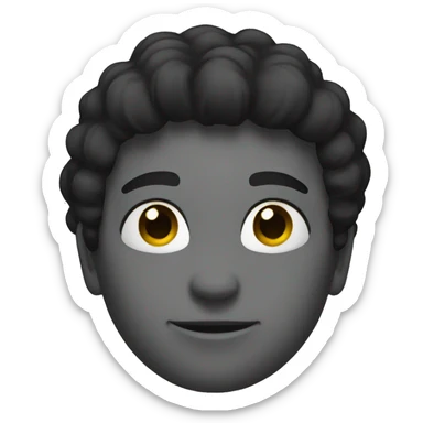 black symbol 0 sticker