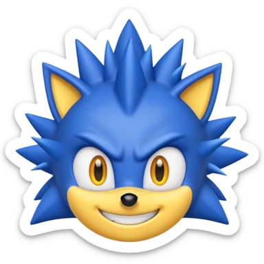 emoji sonic sticker