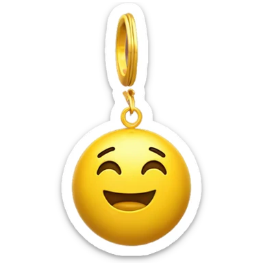 Big round single Jhumka sticker