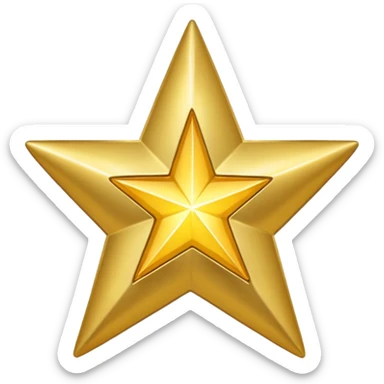 Emogie of verified  of star of 24 head and tick  sticker