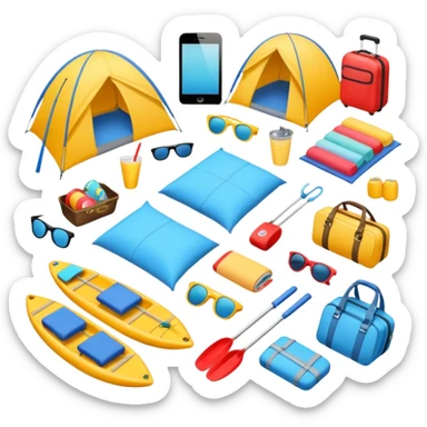 vacation equipment sticker