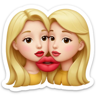 Lip kiss sticker