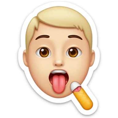 Tounge sticking out  sticker