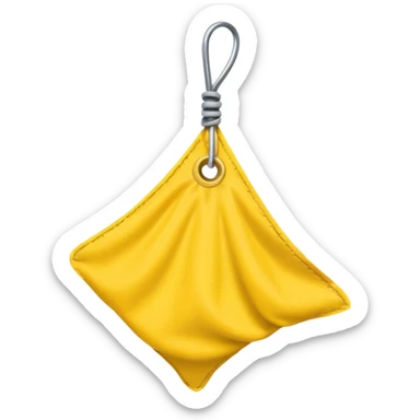 Small NFL penalty flag sticker