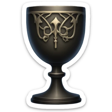 gothic detailed chalice sticker