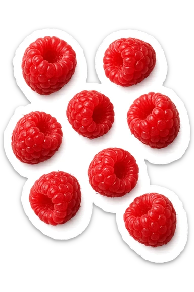 lamponi visti dall'alto sticker