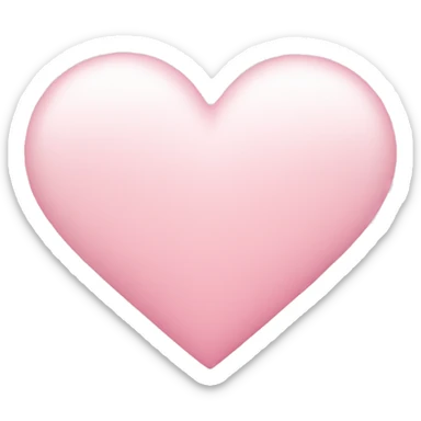 light pink heart + cloud sticker