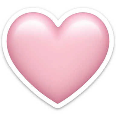 Light pink heart sticker