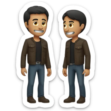 Men kill another men sticker