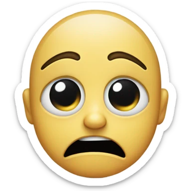 Crying emoji with peace sign  sticker