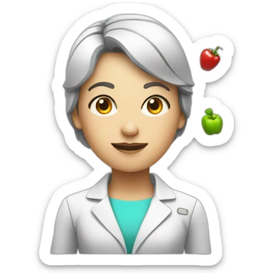 Cyborg nutritionist sticker