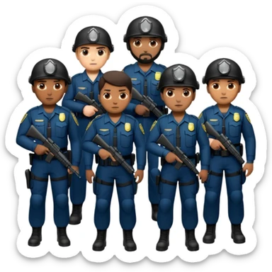 Grupo de fuerzas especiales de la policía sticker