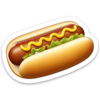 Enfant mangeant un hot dog  sticker