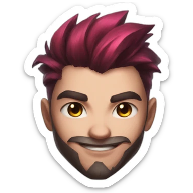 Jinx league of legends portrait sticker