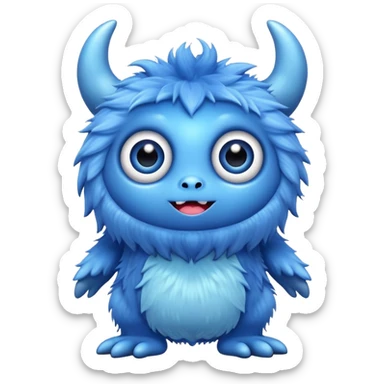 Huggy Wuggy blue monster sticker