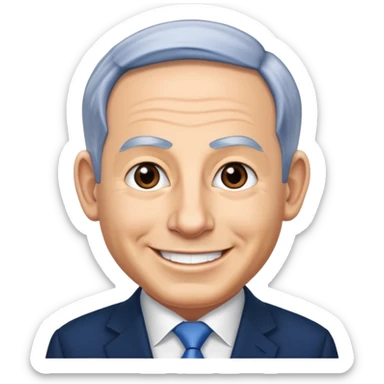 benjamin netanyahu full high  sticker