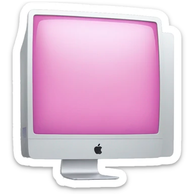imac pink sticker