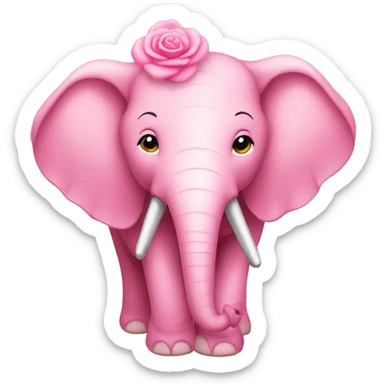 Elefante cor de Rosa  sticker