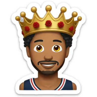 derrick rose with crown sticker