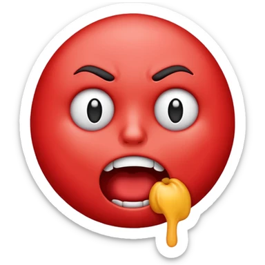 make an emoji choking itself sticker