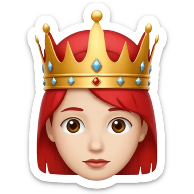 RED Crown King sticker