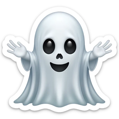 ghost halloween sticker