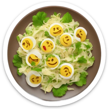 kartoffelsalat on a plate sticker