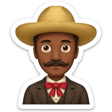 1800's mexican male sticker