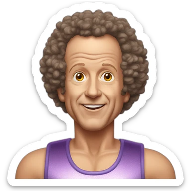 Robotic Richard Simmons sticker