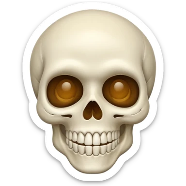 Pookie skull emoji sticker
