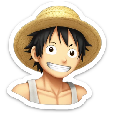 Luffy One Piece Straw Hat sticker