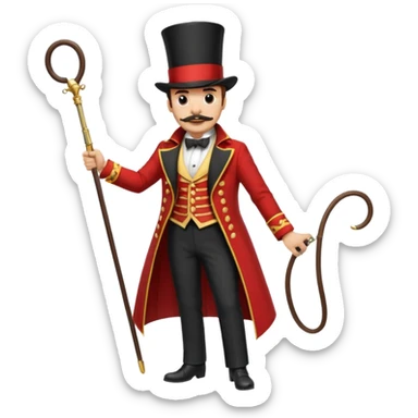 Ringmaster with Whip sticker