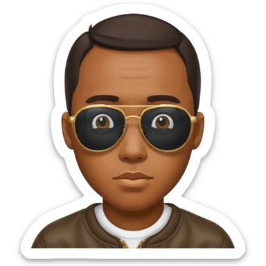 Diddy with his sunglasses sticker