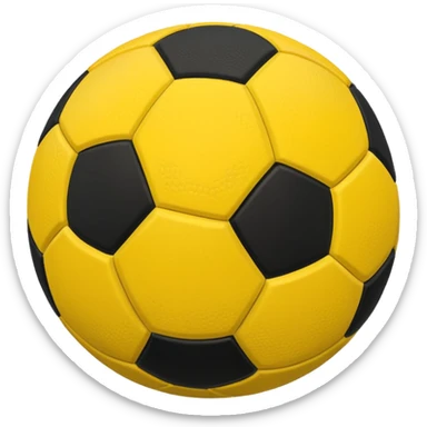 pelota amarilla con negro sticker