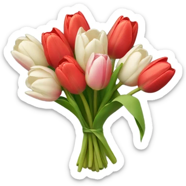 Tulip bouquet  sticker