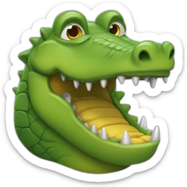 crocodile fumeur sticker