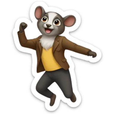 Cuy dancing sticker