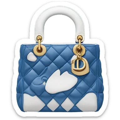 Blue lady Dior bag sticker