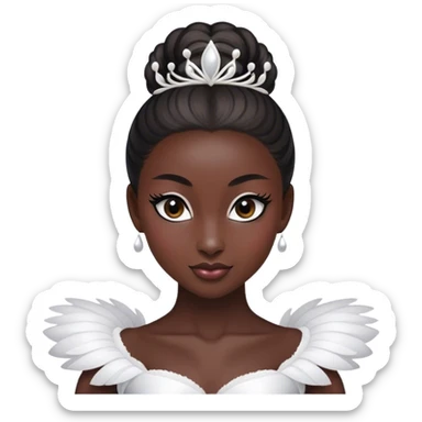 Black swan ballerina  sticker