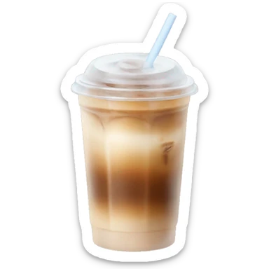 Aesthetic iced coffee sticker