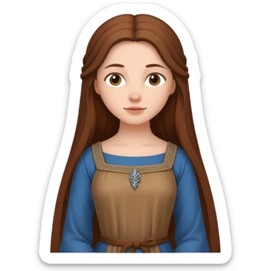 medieval woman  sticker