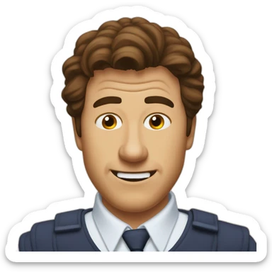 Amused, horrified Michael Bluth from Arrested Development. sticker