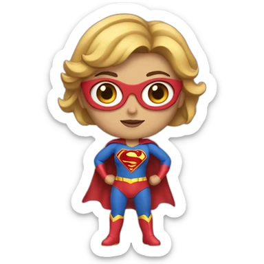 Super-girl sticker