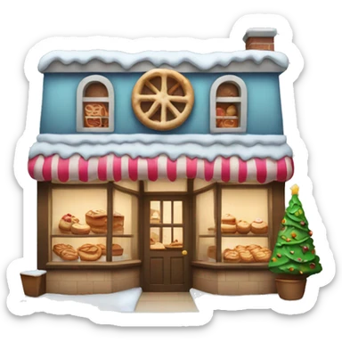 Bakery at Christmas sticker